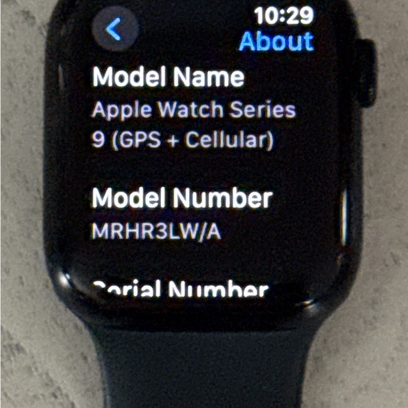 Apple Watch Series 9 44mm GPS + Cellular with Black Sports Band. Excellent Cond. - Picture 5 of 10